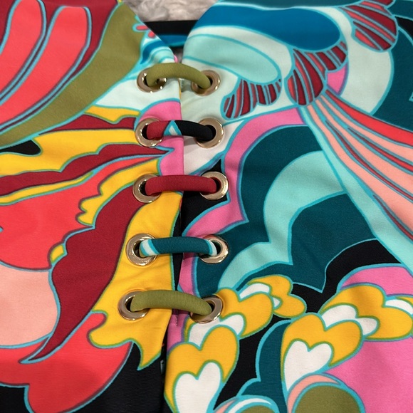 BCBGMaxAzria Colorful Floral One-Piece Swimsuit - Picture 2 of 5